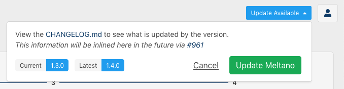Update Available Popup